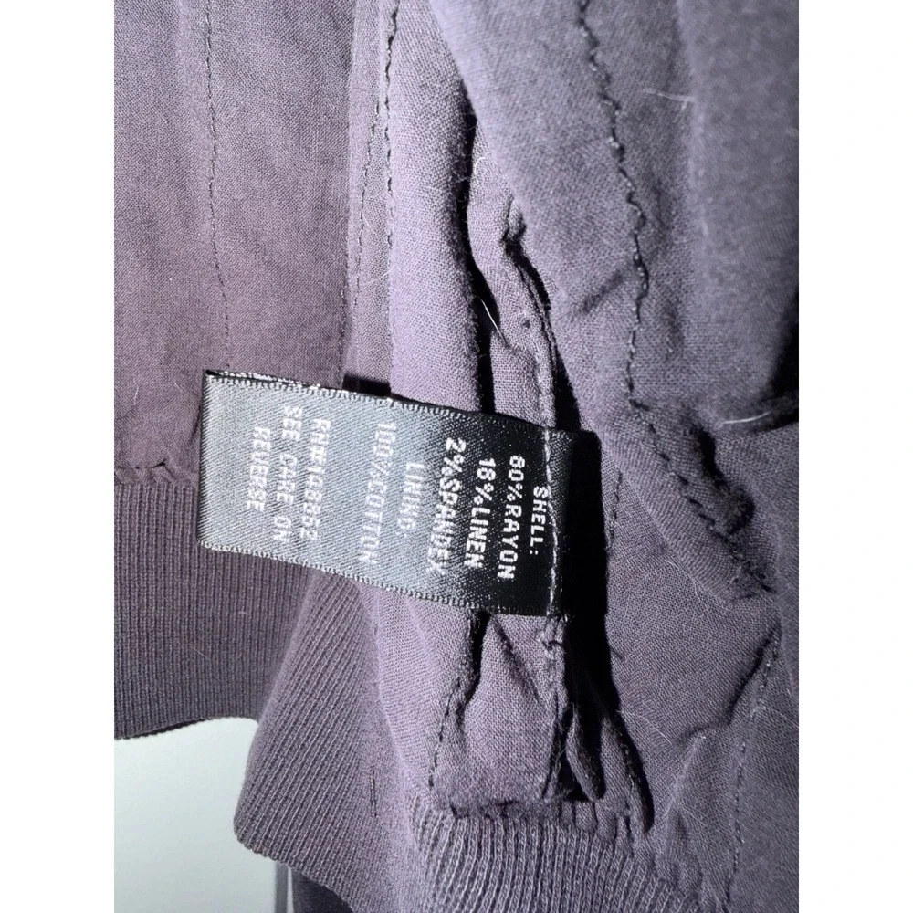 Torrid‎ Dark Grey Quilted Bomber Jacket Size 0
